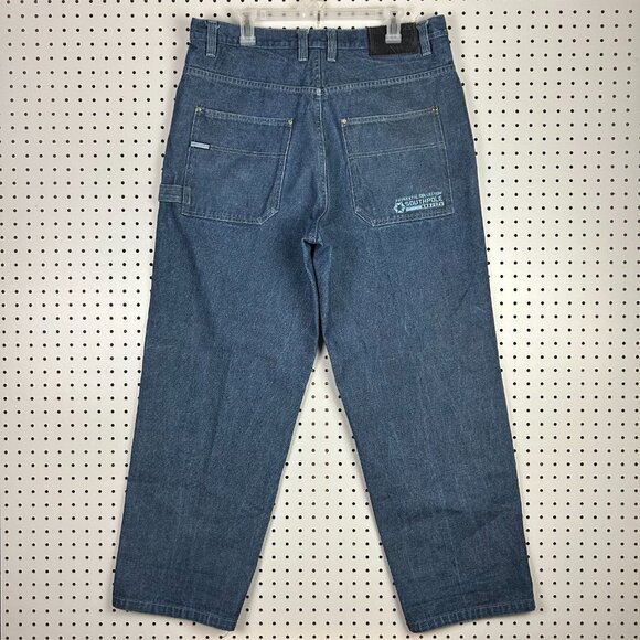 Southpole Carpenter Work Wear Baggy Jeans 36x32 Stitched Logo Hip Hop Skater 90s - Picture 1 of 9